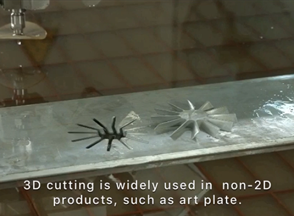 Tia nước 3D cắt thép tấm